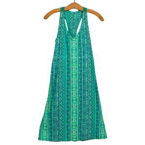 Women's Small KUHL Green Reversible Cotton Blend Sleeveless Dress